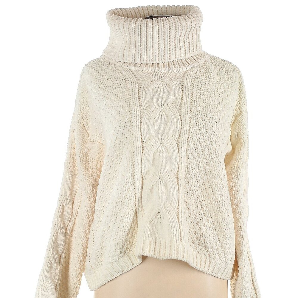 Cream Crop Sweater
